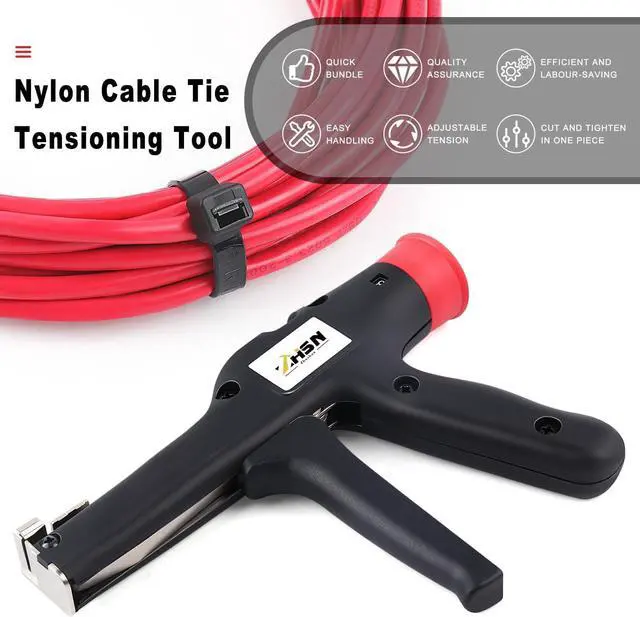Alt view image 6 of 7 - Cable Tie Tool: Fasten and Cut Cables with Ease - Fits 2.8mm~12mm Nylon Ties