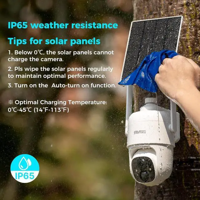 Alt view image 7 of 7 - 2CQ1 AI 2K Solar Security Camera Wireless Outdoor, Battery Powered,Two Way Audio,Motion Detection, 360° View,Easy to Setup,Color Night Vision,Audible Flashlight Siren,180 Days Exchange Policy