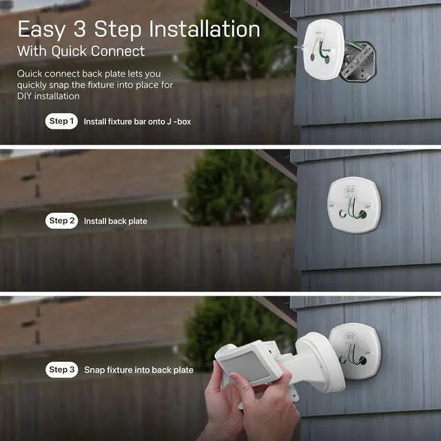 Alt view image 7 of 7 - SEC3000/CAM/WIFI Outdoor LED Smart Security Camera with Motion Sensor, 2-Way Audio, 39-Watt Floodlight, Works with Alexa and Google Asst, Alarm, Hardwired, 128 GB Micro SD Card Storage