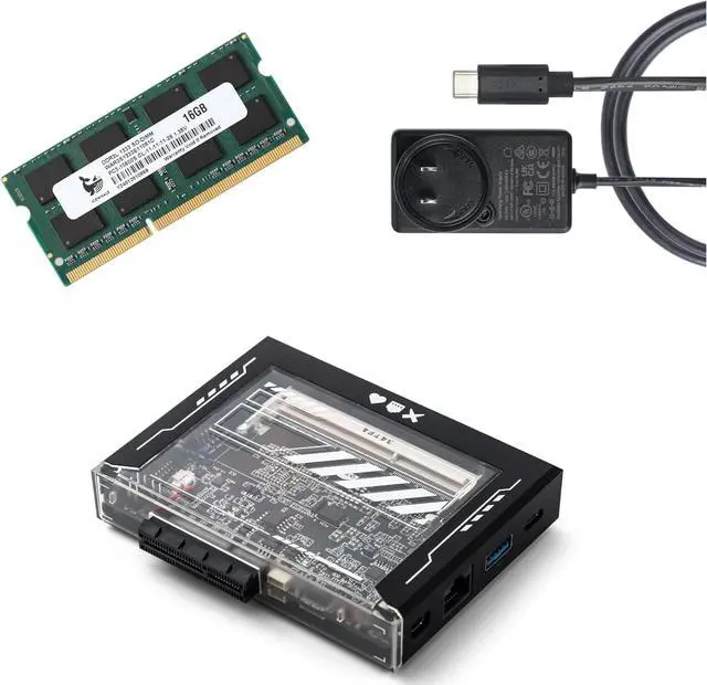 Alt view image 6 of 6 - X86 Single Board Computer with PCIe x4, Dual SATA 6Gbps, Gigabit LAN  DIY NAS & 4K Media for Makers (ZimaBlade 7700 E3950 Basic Kit)
