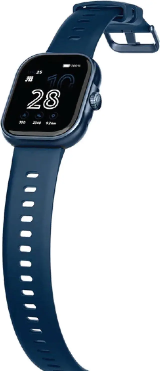 Alt view image 3 of 7 - Cubitt Viva Smartwatch/Fitness Tracker with 1.84" Touch AMOLED Screen, Bluetooth Calling, 60+ Sports, Blood Oxygen, Heart Rate, Stress and Sleep Monitor, Waterproof, Step Counter for Men and Women