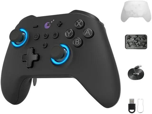 Main image of Gulikit KK3 Max Controller, Kingkong 3 Wireless Switch Controller with Hall effect Joysticks and Triggers, 1000Hz Polling Rate, 4 Back Buttons Compatible with Switch/Switch 2/OLED/Windows/iOS/Android
