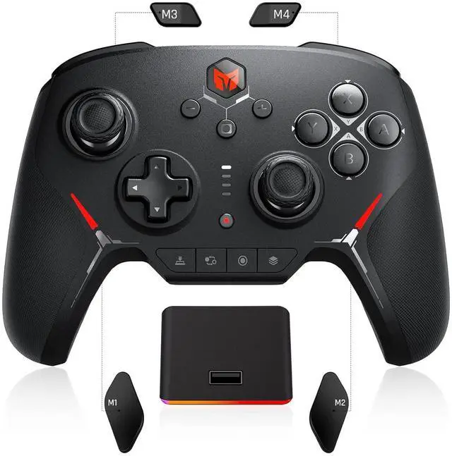 Main image of Switch Controllers with Charging Base, Wireless Game Controller for Switch/PC/Android/IOS,Mechanical Buttons|ALPS Joystick|NFC Sensor|6-axis Gyroscope
