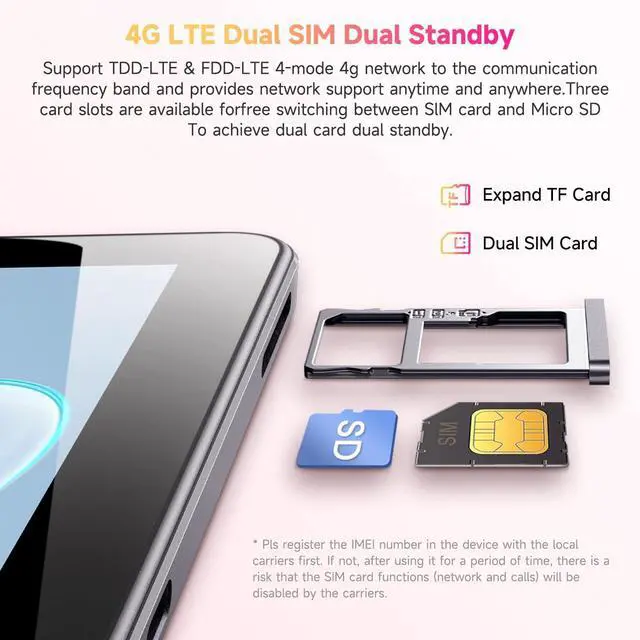 Alt view image 6 of 7 - Hi10 XPro Android 14 Tablet 10.1, 8GB RAM 128GB ROM, Unisoc T606 Octa-Core, HD IPS Touchscreen Tablet PC,13MP+5MP Camera, Widevine L1,7000mAh,4G LTE, 5G WiFi, GPS,BT 5.0,Type-C, with Case