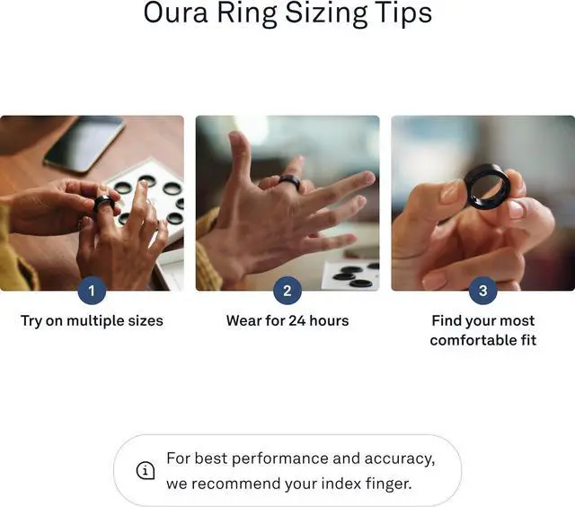 Alt view image 7 of 7 - Oura Ring Gen3 Horizon - Silver - Size 11 - Smart Ring - Size First with Oura Ring Gen3 Sizing Kit - Sleep Tracking Wearable - Heart Rate - Fitness Tracker - 5-7 Days Battery Life
