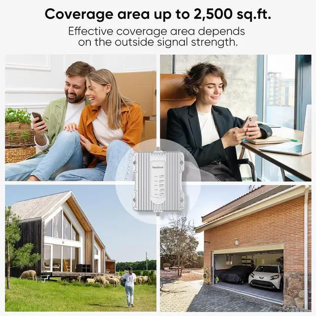 Alt view image 5 of 7 - Cell Phone Booster for Home, Cell Phone Signal Booster Kit, All U.S. Carriers -Compatible with Verizon, AT&T, T-Mobile, Sprint & More-5G 4G LTE 3G FCC Approved