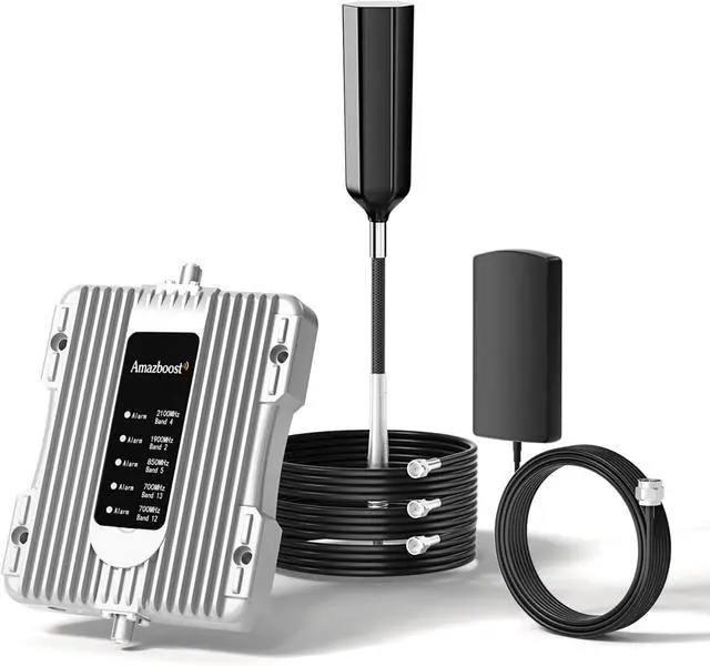 Main image of Cell Phone Booster for RV Truck, T1 Cell Phone Signal Booster Kit for RV or Truck on Band 4, 66, 12, 13, 17,5, 2, 25, All Networks & Carriers - Verizon, AT&T, T-Mobile, Sprint & More