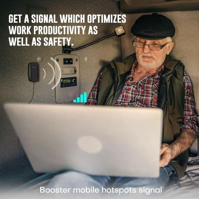 Alt view image 4 of 7 - Cell Phone Signal Booster for Trucks and SUVs | Boosts 5G & 4G LTE for All Carriers - Verizon, AT&T, T-Mobile & More | Weatherproof Antenna | Ultra-Stable Booster | FCC Approved