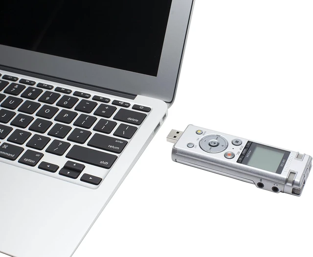 Alt view image 2 of 6 - Olympus Voice Recorder DM-720 with 4GB, Micro SD Slot, USB Charging, Direction PC Connection, Transcription Mode, Silver