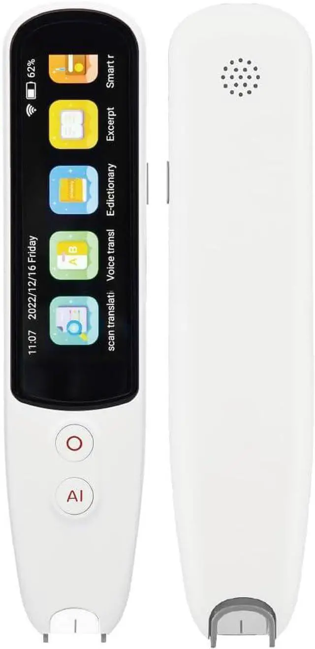 Main image of 102 Translator Pen Scanner, Text to Speech Device for Dyslexia, OCR Digital Highlighter Reader Pen, Exam Reading Pen, Bluetooth Langage Translator, No Monthly FeeWhite
