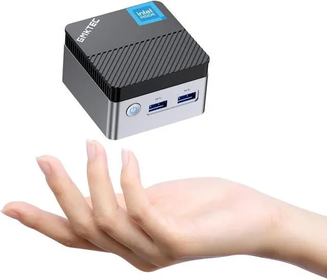 Main image of Mini PC with Intel N5105 Processor, 10nm 8GB RAM 128GB SSD M.2 2242 Micro Desktop Computer Dual HDMI 4K, Dual DDR4, Dual WiFi, Giga, BT4.2& Cooling Fans