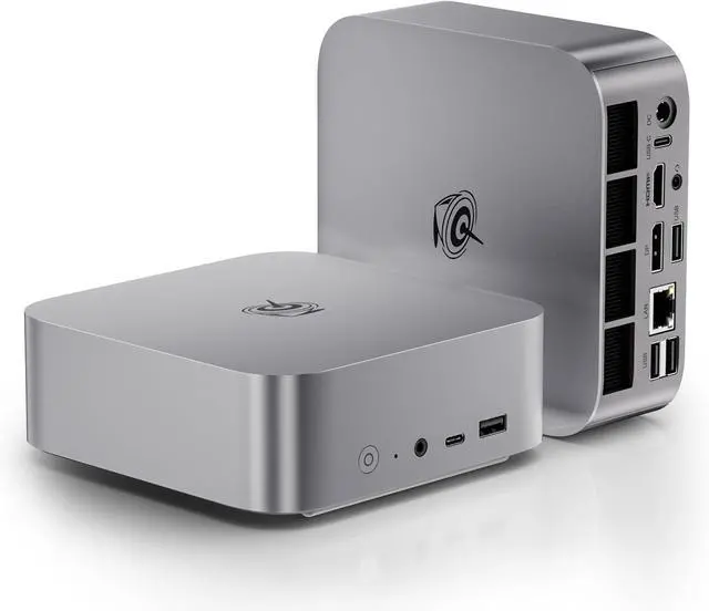 Main image of SER9 Mini PC, AMD Ryzen 7 H 255(up to 4.9GHz), 32GB LPDDR5X 1TB PCIe4.0 SSD, Mini Desktop Computer Support 4K@240Hz Triple Display HDMI 2.1+DP+USB4/WiFi 6/BT5.2/2.5G LAN, Office/Home/Gaming PC