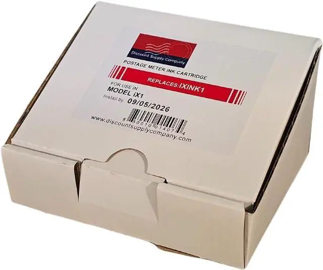 Alt view image 4 of 7 - IXINK1 Compatible Cartridge for Quadient iX-1 Mailing Machine, Fluorescent Red, 90 Day Warranty, USA Company
