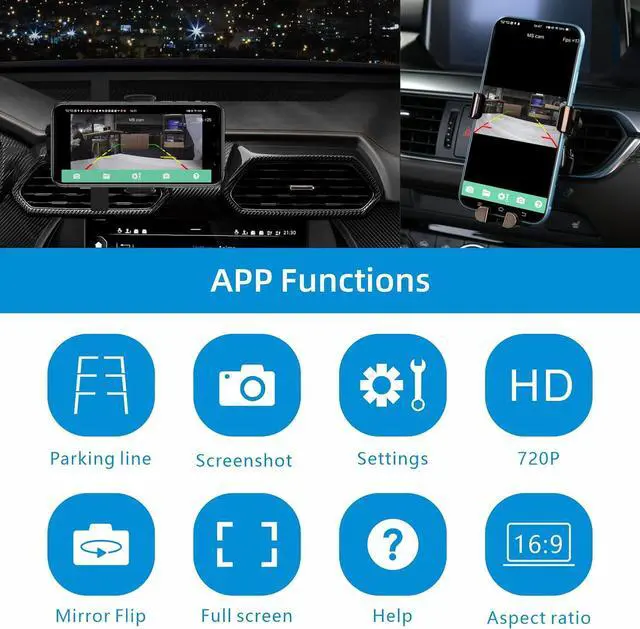 Alt view image 6 of 7 - Magnetic Wireless Backup Camera-WiFi Reversing Camera with Rechargeable Battery, IP68 Waterproof, 1-min Installation, for Hitching Gooseneck Horse Trailer/Boat/RV/Pickup/Truck/Minivan