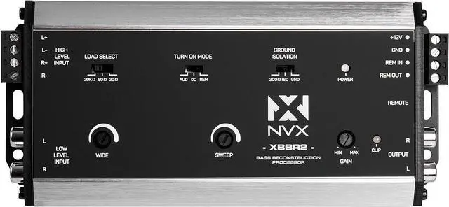 Alt view image 3 of 7 - XBBR2 X-Series 2-Channel Bass Restoration Processor and Line Output Converter with Impedance Matching and Remote Level Control