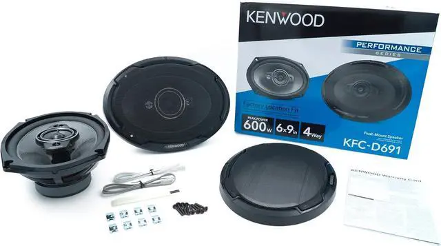Alt view image 6 of 6 - KFC-D691 6x9 inch 4-Way 600 Watt Peak Power Performance Series Car Audio Speakers