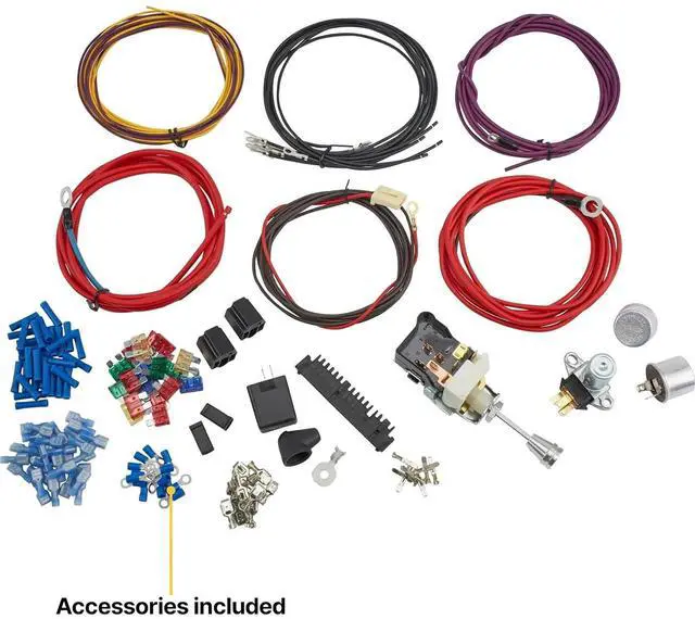 Alt view image 5 of 7 - Universal 22-Circuit Automotive Wiring Harness Kit for GM Tilt Columns - GXL Insulated Copper Wires, Includes Instructions, Ideal for Restorations, Custom Builds and Engine Swaps