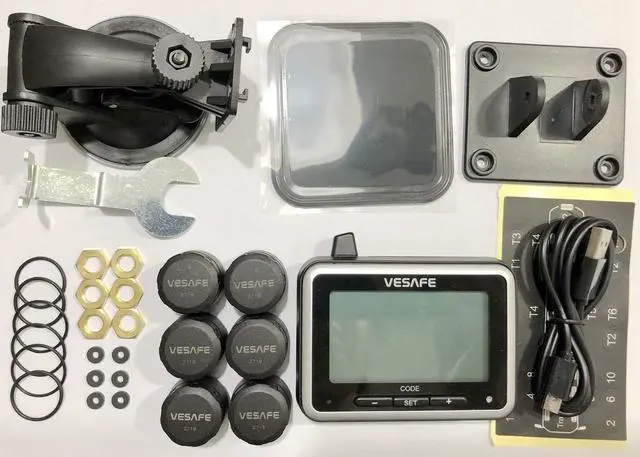 Alt view image 7 of 7 - Vesafe TPMS, Wireless Tire Pressure Monitoring System for RV, Trailer, Coach, Motor Home, Fifth Wheel, with 6 Anti-Theft sensors