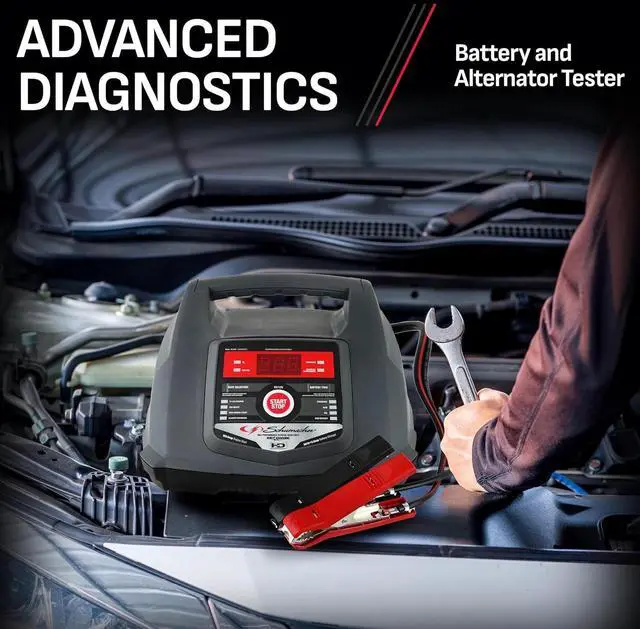 Alt view image 5 of 7 - Fully Automatic Car Battery Charger & Engine Starter - 6V / 12V Battery Charger & Maintainer - for Standard, AGM, Gel & Deep-Cycle Batteries - Reverse Hook-Up Protection - SC1281