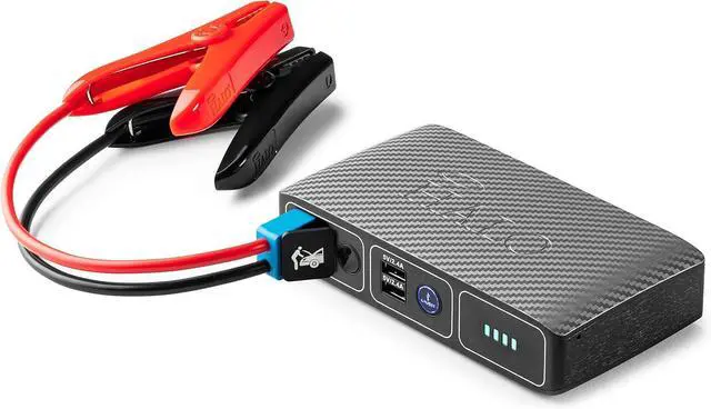 Main image of Bolt Compact Portable Car Battery Jump Starter with USB Ports to Charge Devices - Silver Graphite