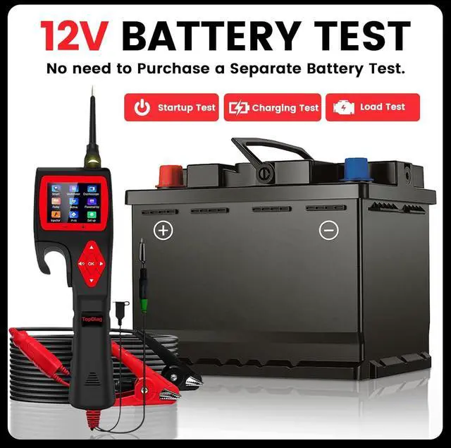 Alt view image 5 of 7 - P200 Power Circuit Probe Kit - Automotive Circuit Tester with 2024 Online Update, 9~30V Voltage Range, Multimeter, Relay Test, Fuel Injector Tester, Activating Component, Oscilloscope Mode