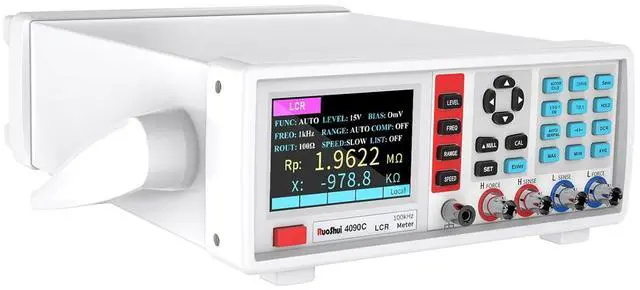 Alt view image 7 of 7 - 4090 Digital LCR Meter 10-100KHz Desktop Capacitance Resistance Impedance Inductance Measure Instrument Electric Bridge Component (4090C)