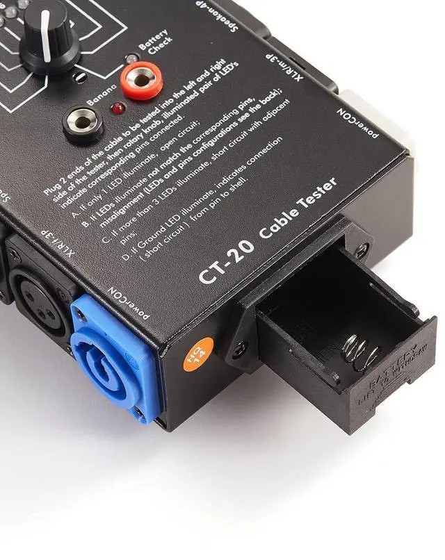 Alt view image 3 of 7 - 15-Plug Audio Cable Tester Line Finder Black 15-in-1 Cables Checker 10-Way Switch Wire Tracker with LED Indicators, Rectangular