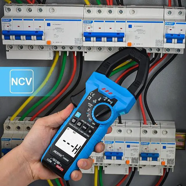 Alt view image 6 of 7 - Digital Inrush Clamp Meter Multimeter 1000A T-RMS 6000 Counts Voltage Tester Volt Amp Meter with VFD, LOZ Mode, Measuring AC DC Current Voltage Temperature Capacitance Resistance Continuity