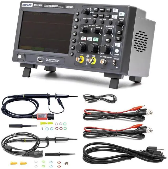 Main image of DSO2D15 Digital Storage Lab Oscilloscopes150MHz Bandwidth 2CH Dual Channel 1GSa/s 8M Memory Depth with 1CH Waveform Generator