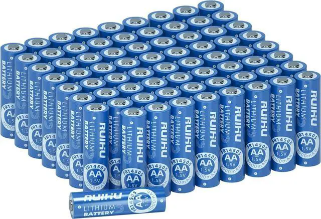 Main image of AA Batteries 72 Pack Lithium Iron Double A Batteries 1.5V 3000mAh Longer Lasting AA Lithium Batteries for Blink Camera, Blink Battery Replacement Non-Rechargeable(Lithium AA-72 Count)