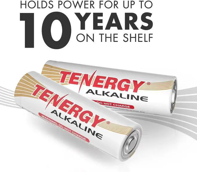 Alt view image 5 of 6 - Tenergy 1.5V AA Alkaline Battery, High Performance AA Non-Rechargeable Batteries for Clocks, Remotes, Toys & Electronic Devices, Replacement AA Cell Batteries, 120 Pack