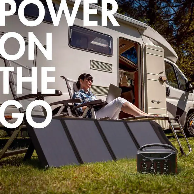 Alt view image 6 of 7 - T320 Portable Power Station, 300Wh Battery, 110V/200W (Surge 400W) Two Pure Sine Wave AC outputs, USB type C PD 45W, Solar Ready Mobile Power for Outdoors Camping Vans RV, Emergency Backup