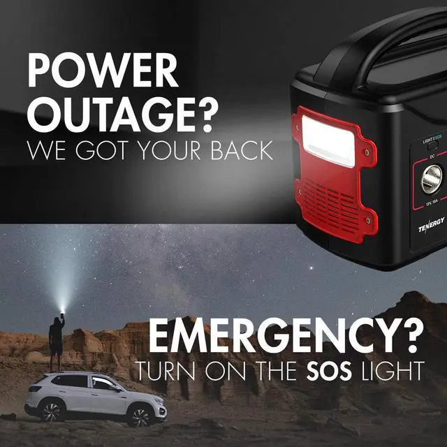 Alt view image 7 of 7 - T320 Portable Power Station, 300Wh Battery, 110V/200W (Surge 400W) Two Pure Sine Wave AC outputs, USB type C PD 45W, Solar Ready Mobile Power for Outdoors Camping Vans RV, Emergency Backup