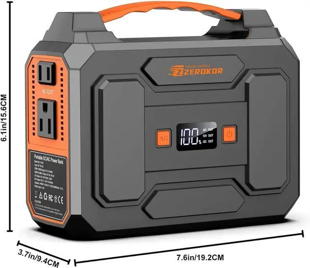 Alt view image 3 of 7 - Portable Power Station with Foldable 40W Solar Panel, 100W Solar Powered Generator with Panels,110V AC Outlet Camping Solar Power Bank 146Wh DC Battery Pack for Smart Device RV Outdoor Power Outage