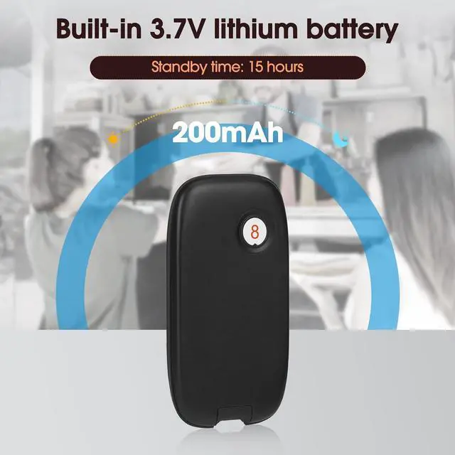 Alt view image 5 of 7 - TD175P Restaurant Pager System Buzzers, Pagers for Restaurants, 3280 ft, Set with Vibration, Flashing and Buzzer, 30 Order Buzzers for Restaurant, Food Court, Firms