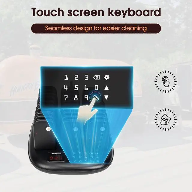 Alt view image 6 of 7 - TD175P Restaurant Pager System Buzzers, Pagers for Restaurants, 3280 ft, Set with Vibration, Flashing and Buzzer, 30 Order Buzzers for Restaurant, Food Court, Firms