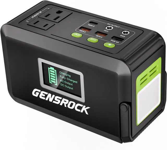 Main image of Portable Power Station, 88Wh Solar Generator(Solar Panel Not Included), Lithium Battery Power Bank with 110V/150W Peak AC Outlet, LED Flashlight for CPAP Home Camping Travel Emergency.