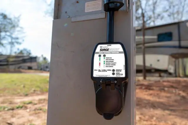 Alt view image 2 of 7 - Surge Guard 30 Amp Portable RV Surge Protector with Enhanced Diagnostics, 2100 Joules, 44280