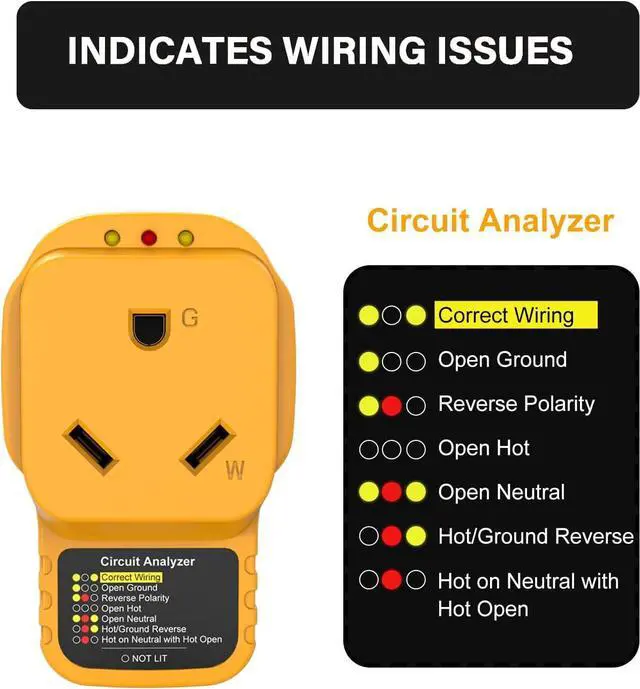 Alt view image 7 of 7 - 15 Amp to 30 Amp Adapter with Locking Connector + 30 Amp RV Surge Protector Circuit Analyzer Power Guard with Surge Protection for Camper Travel Trailer