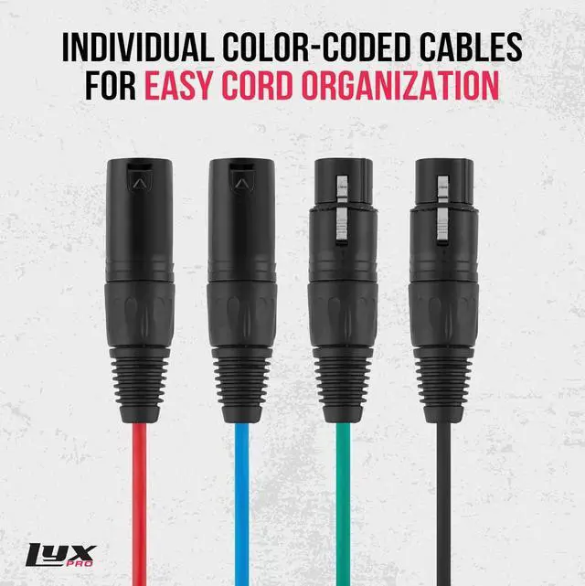 Alt view image 4 of 6 - Audio Snake Channel XLR 3 Pin Multi Network Breakout for Stage Sound Lighting and Recording Studio XLR to RJ45 Ethercon with 3 Feet Cable Connection (Pair of 4)