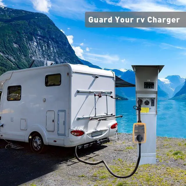 Alt view image 6 of 7 - rv Surge Protector 30 Amp Smart RV Surge Protector with Waterproof Cover All-in-1 Circuit Analyzer Power Guard for RV, Camper, Trailer, Truck, Motorboat, Yacht, Mobilhome
