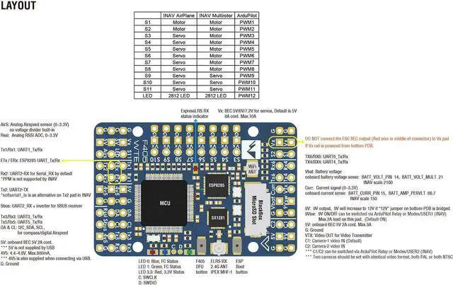 Alt view image 4 of 7 - Matek F405 WTE Flight Controller STM32F405RGT6 Built in OSD SD Slot DPS310 for RC FPV Racing Drone