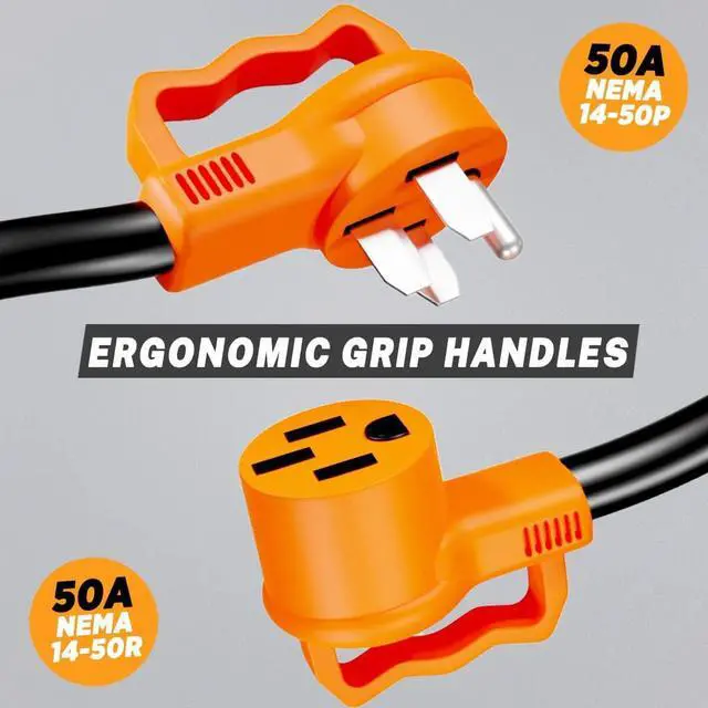 Alt view image 6 of 6 - RV Surge Protector 50 Amp - RV Circuit Analyzer with Integrated Surge Protection - Smart 50 Amp Surge Voltage Defender with Grip Handles