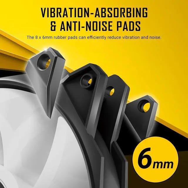 Alt view image 5 of 7 - 140mm RGB Fans, 140mm Case Fans, 30mm Thickness Case Fan, 1500 RPM with 95.44CFM, 1.94mmHO, 5V 3Pin Addressable RGB Fans with Controller, Motherboard SYNC and 4 Pin PWM Control, Storm T3 Series