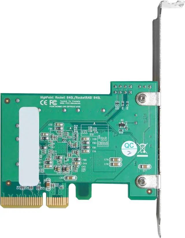 Alt view image 5 of 7 - RocketRAID 640L Internal 4 SATA Port PCI-Express 2.0 x4 SATA 6Gb/s RAID Controller -Lite Version