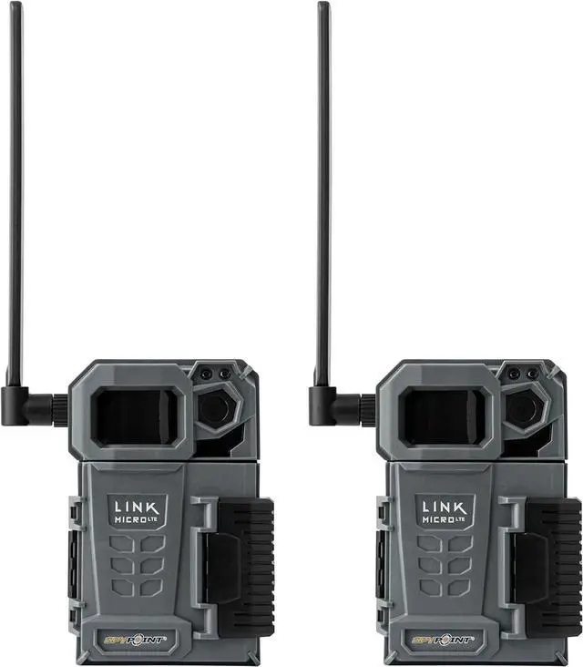 Main image of LINK-MICRO-LTE TWIN PACK Cellular Trail Cameras - 4G/LTE,10MP Photos,Night Vision 4 LED Infrared Flash 80' Detection Range, 0.5S Responsive Trigger Speed,Cell Cameras for Hunting-For USA only