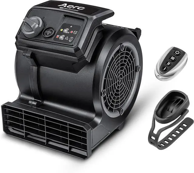 Main image of AM201R 3 Speed Floor Fan, 156W 550 CFM Air Mover, Utility Blower Fan, Carpet Dryer for Drying, Cooling & Circulation