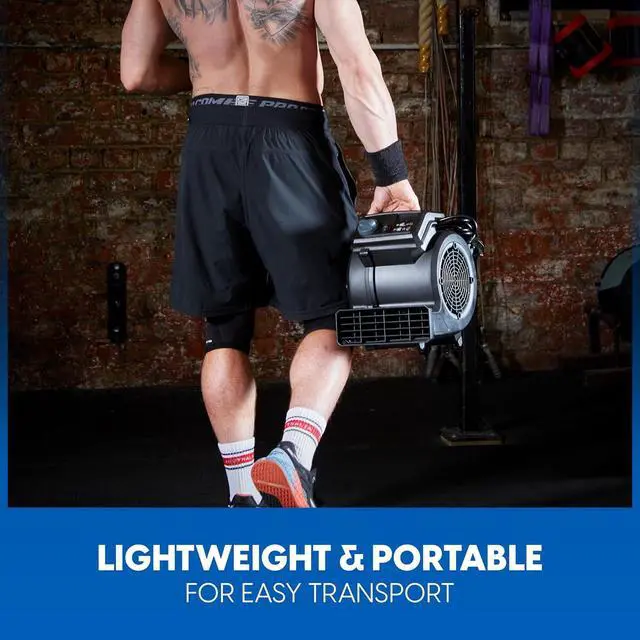 Alt view image 5 of 7 - AM201R 3 Speed Floor Fan, 156W 550 CFM Air Mover, Utility Blower Fan, Carpet Dryer for Drying, Cooling & Circulation