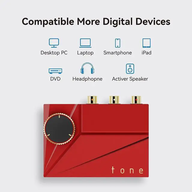 Alt view image 5 of 7 - Tone2 Pro | Desktop Digital Analog Converter - Headphone Amplifier with USB-C Inputs: 3.5mm Unbalanced / 4.4mm Balanced / RCA - MQA DECODER