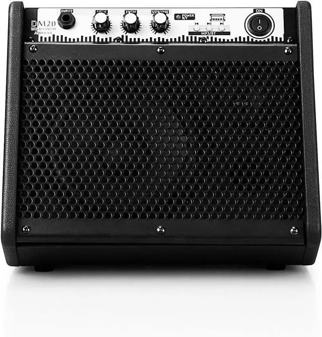 Alt view image 3 of 7 - Coolmusic DM20 20W Bluetooth Personal Monitor Amplifier Electric Drum Amplifier Speaker,Keyboard Speaker with USB Interface(Including E-Drum Noise-Reduction Cable)